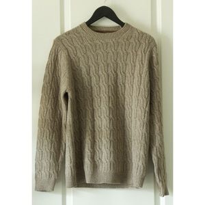 Massimo Dutti crew neck braided sweater